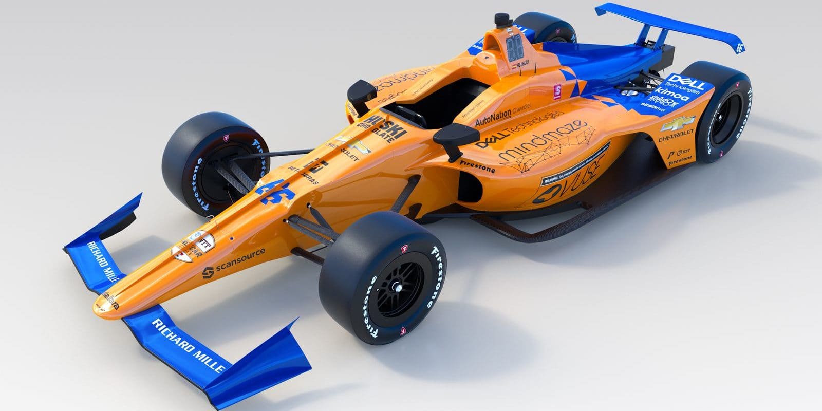 McLaren odhalil zbarvení Alonsova vozu pro Indy 500