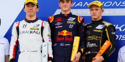 Petr Ptáček skončil třetí v závodě Asijské F3