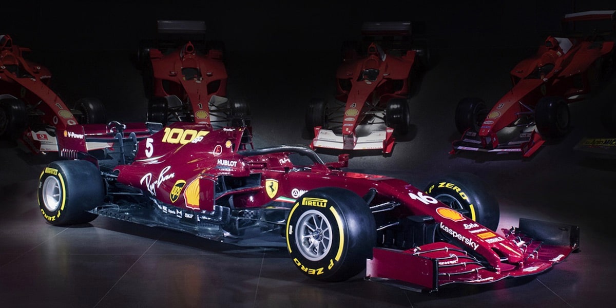 Ferrari představilo „retro“ zbarvení pro tisící závod