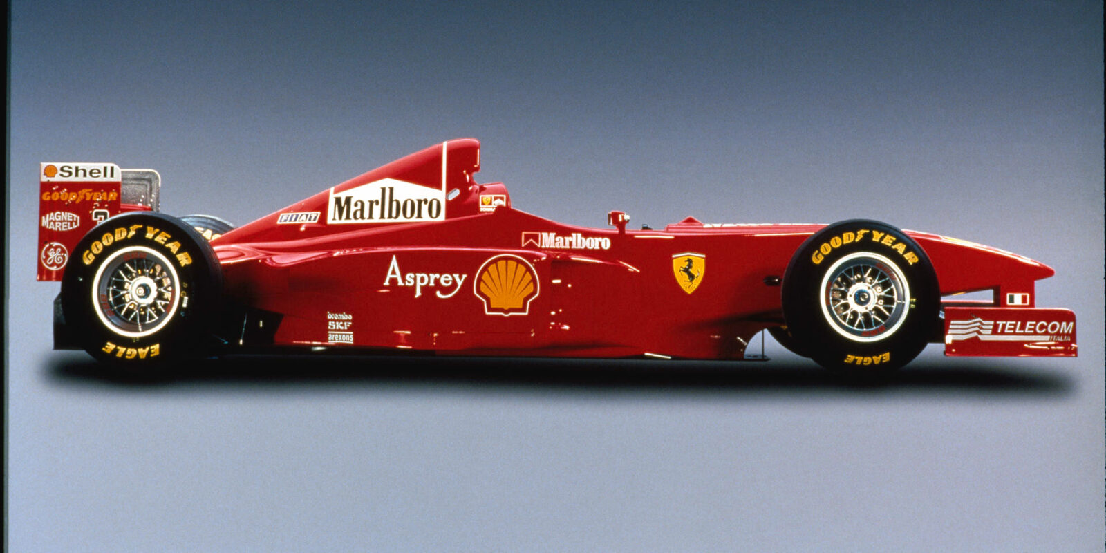 Schumacherův monopost F300 z roku 1998 půjde do dražby