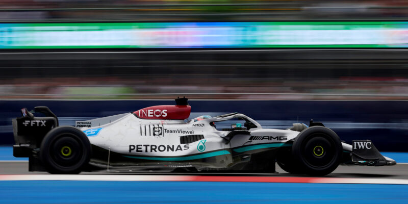 FP3 v Mexiku: Russell s Hamiltonem nejrychlejší
