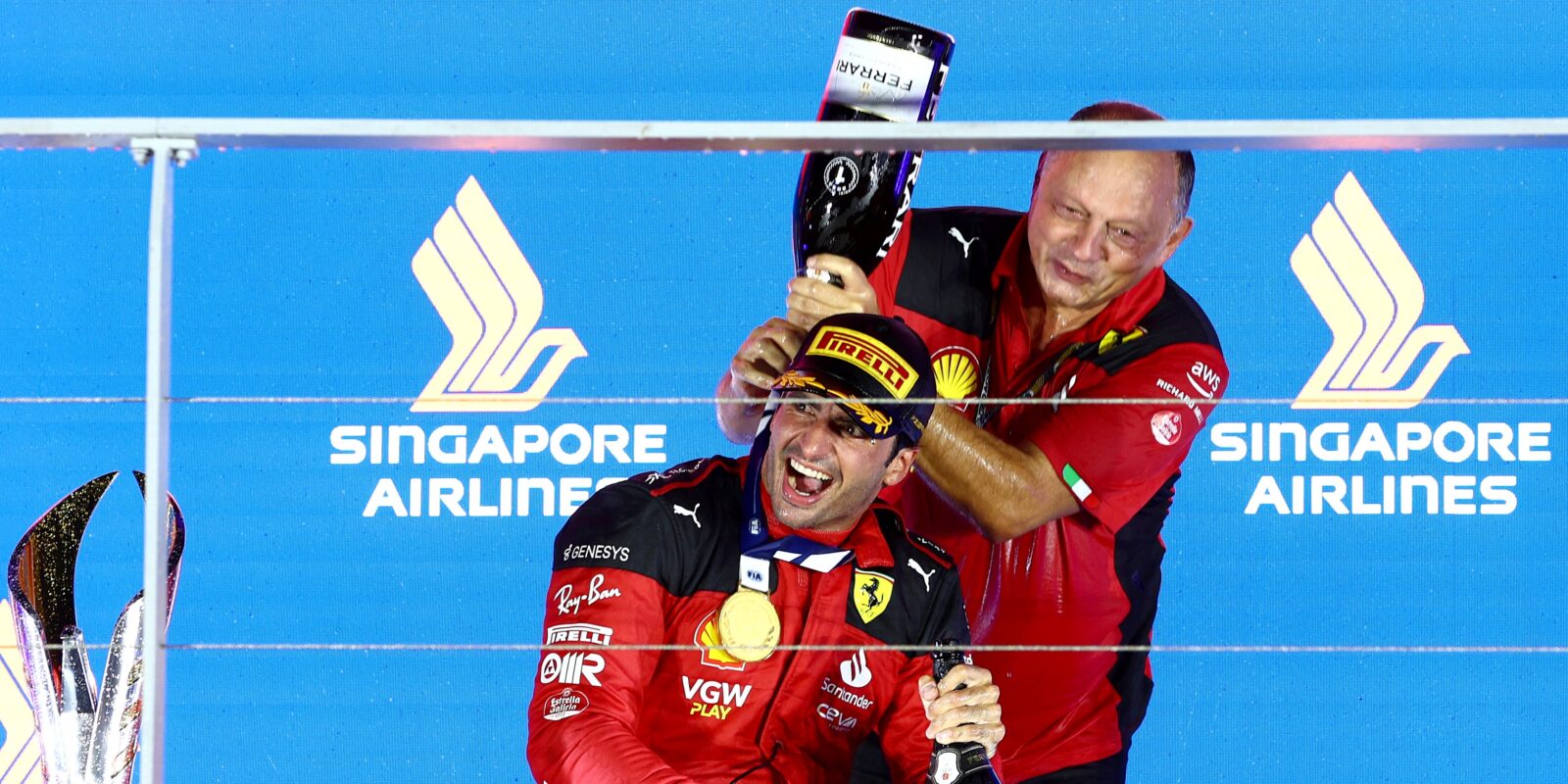 Sainz, Norris a Hamilton o Velké ceně Singapuru