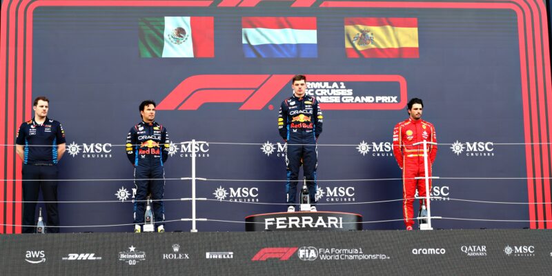 Verstappen, Pérez a Sainz o Velké ceně Japonska