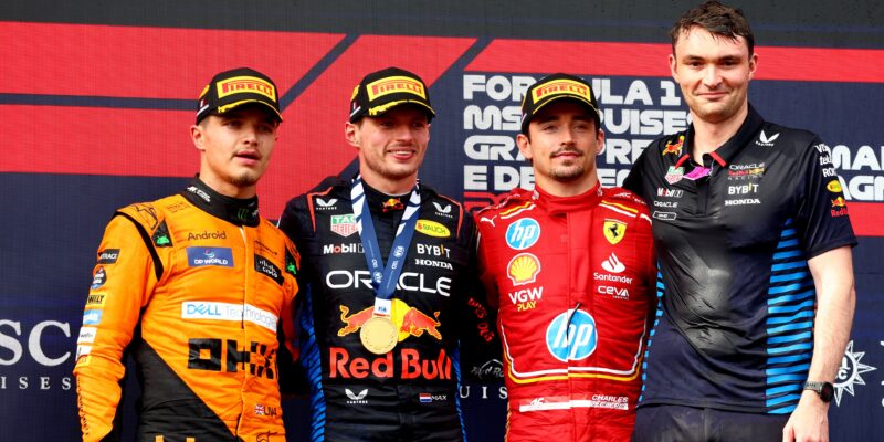 Verstappen, Norris a Leclerc o VC Emilia Romagna