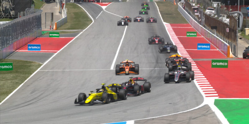 Sprint F2 v Barceloně: Safety car zamíchal kartami, Verschoor vítězem