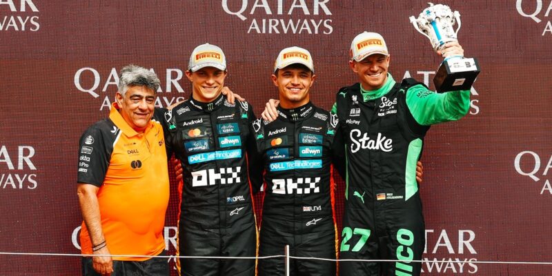 Norris, Piastri a Hülkenberg o VC Velké Británie