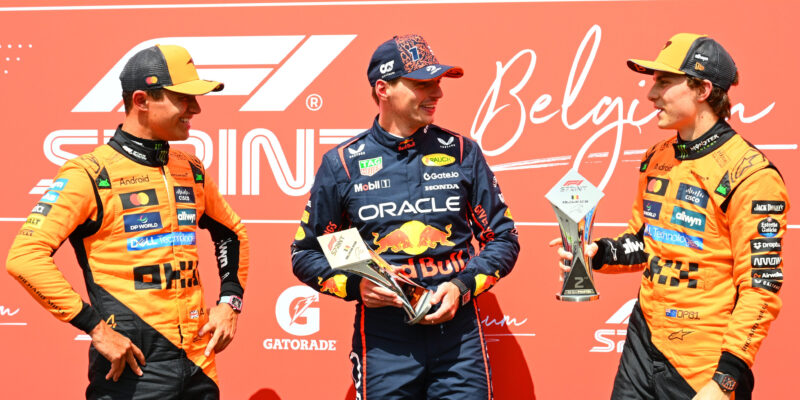 Verstappen, Piastri a Norris o sprintu na VC Belgie