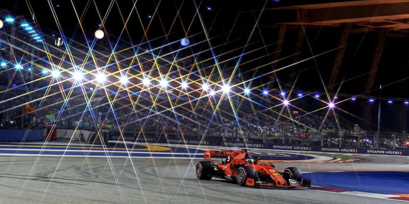 Sebastian Vettel, výherce Velké ceny Singapuru 2019