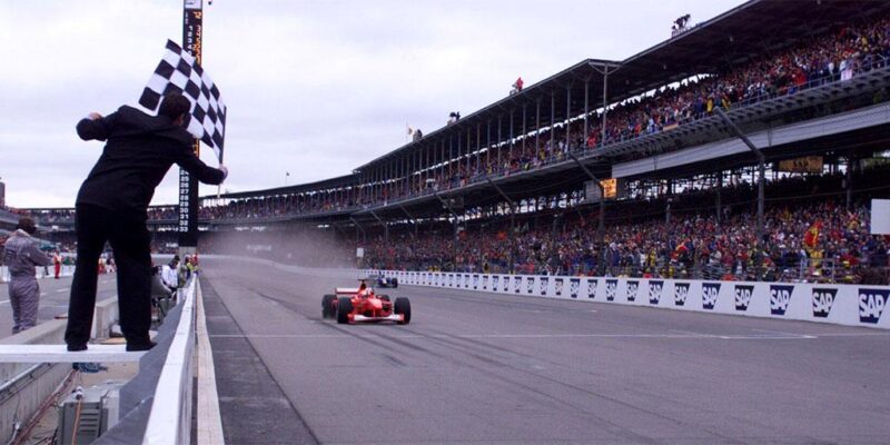 Michael Schumacher vítězí, Indianapolis 2000