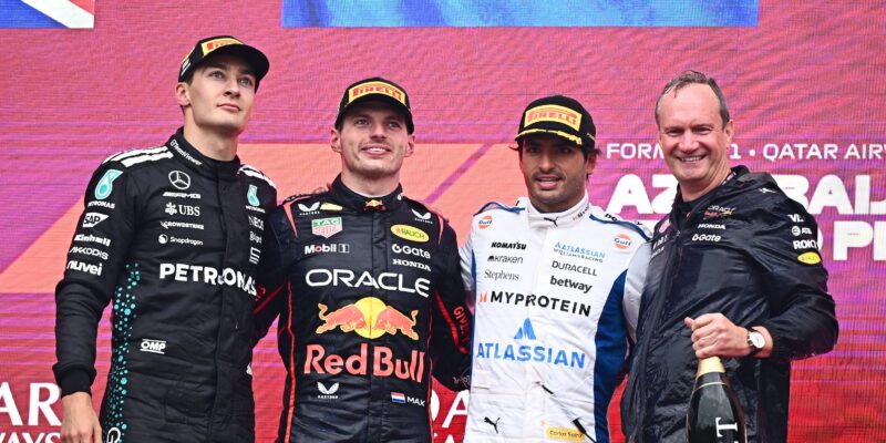 Verstappen, Russell a Sainz o VC Ázerbájdžánu