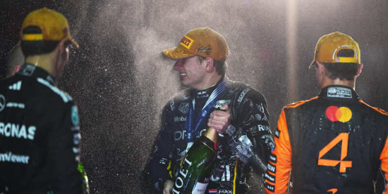 Verstappen, Norris a Russell o Velké ceně Las Vegas