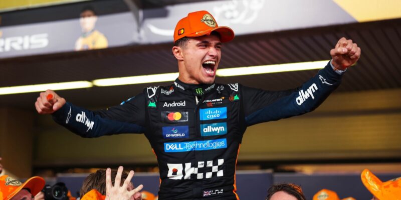 Pořád nemohu uvěřit. Norris popisuje euforii, rodinné oběti i tvrdý boj