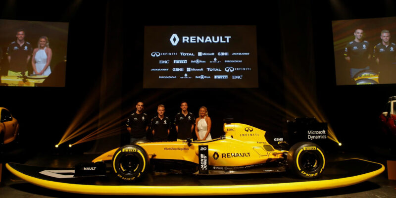 Zbarvení týmu Renault v roce 2016