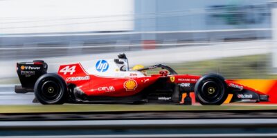 Hamilton už druhý den testuje pneumatiky Pirelli na trati ve Fioranu