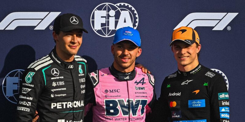 První pole position pro Gaslyho. Na Monze porazil Russella a Piastriho