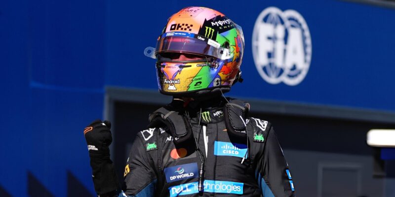 Norris ztratil tři desetiny, i tak vyfoukl Antonellimu pole position
