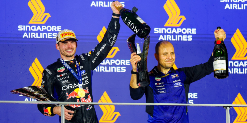 Verstappen a Lambiase: Emotivní moment v Singapuru