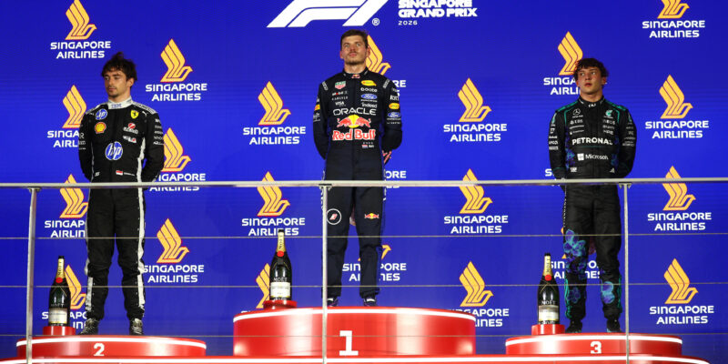 Vyjádření Verstappena, Leclerca a Antonelliho po VC Singapuru
